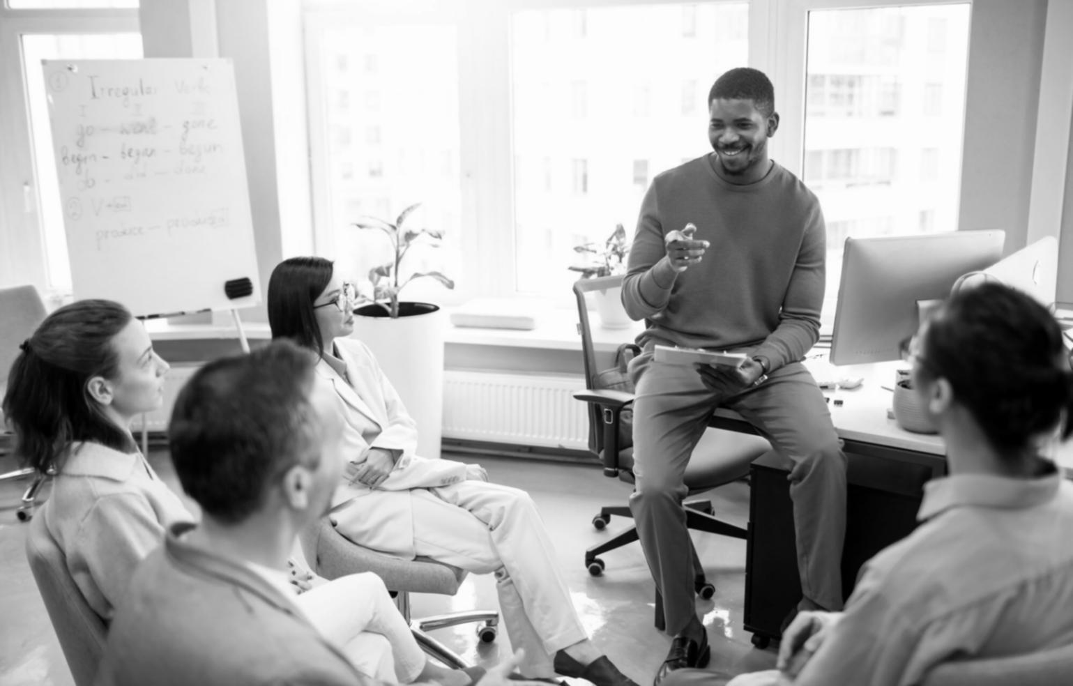 Financial planning workspace with documents and digital tools